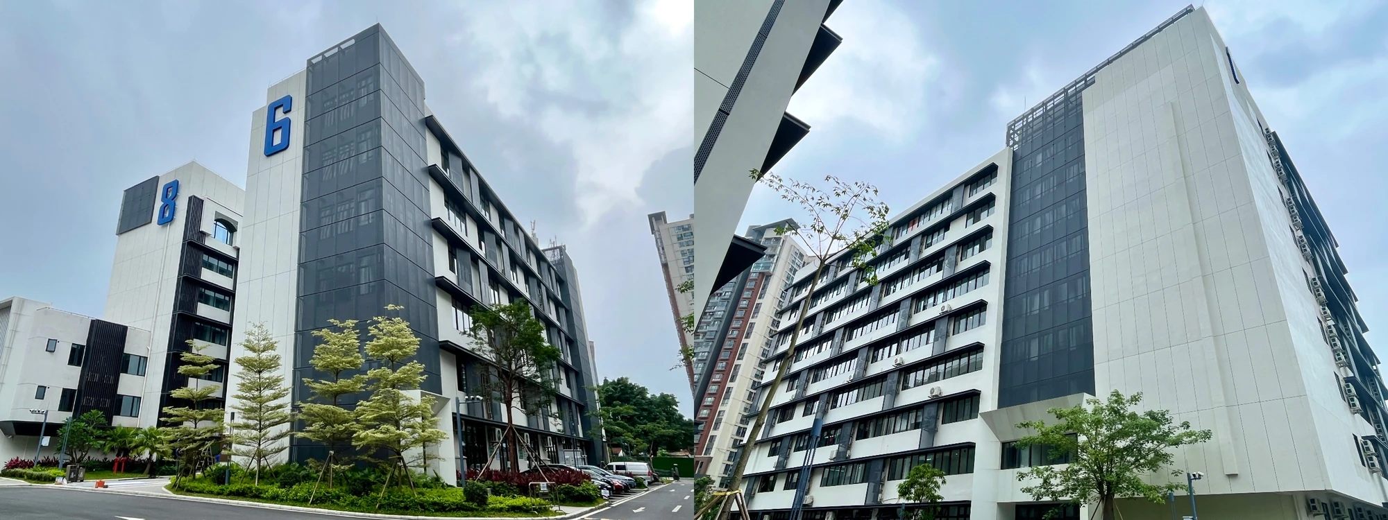 园区建筑不同外观视角资料图